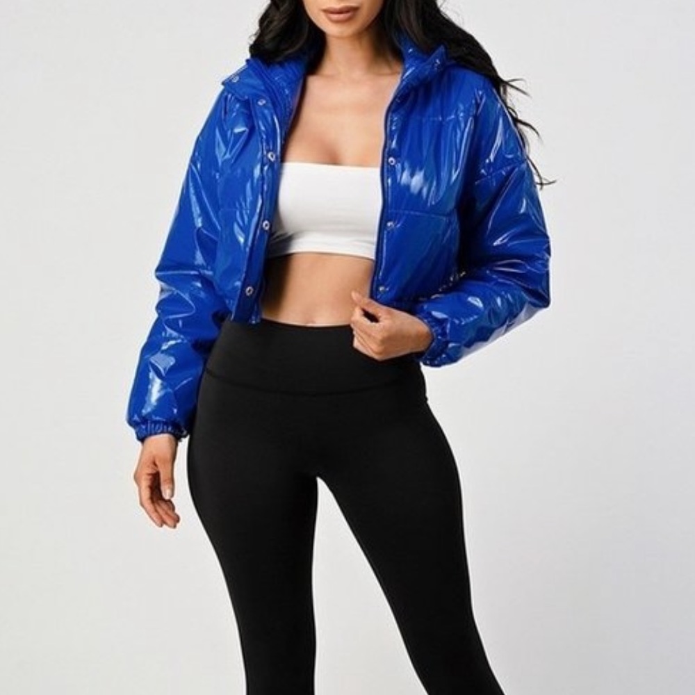 Women's Blue Puffer Jacket